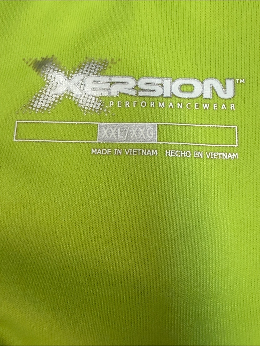 Xersion Neon Green Patterned Racerback Tank - Picture 4 of 13